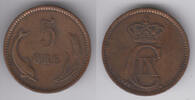 Dänemark 5 Öre Dänemark 1899, 5 Öre, Christian IX., Erhaltung siehe scan! -