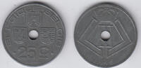 Belgien 25 Centimes Belgien König Leopold III., 25 Centimes 1946, Kursmünze. Erhaltung siehe Scan! -