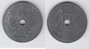 Belgien 25 Centimes Belgien König Leopold III., 25 Centimes 1943, Kursmünze. Erhaltung siehe Scan! -