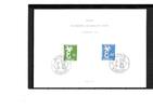 Saarland Kat.Nr. 439/40 auf Sonderblatt - Kat.Wert 40,- -