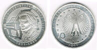 BRD 10 Euro Deutschland, 10-Euro-Silbergedenkmünze, Franz Liszt, Stempelglanz