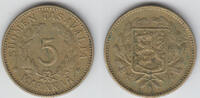 Finnland 5 Markkaa Finnland, Kursmünze 1941, 5 Markkaa, Erhaltung siehe Scan! -