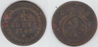 Pfalz - Kurfürstentum 1/2 Kreuzer Kurpfalz, Kursmünze 1/2 Kreuzer 1786, Erhaltung siehe Scan! -