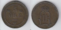 Dänemark 5 Öre Dänemark 1899, 5 Öre, Christian IX., Erhaltung siehe scan! -
