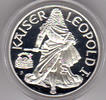 Österreich 100 Schilling Österreich, Silber-Gedenkmünze Millennium-Serie, Kaiser Leopold I. mit Box