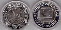 100 Schilling 2000 Österreich Österreich, Bi-Metall-Gedenkmünze Communications, Millenniumserie, Etui / COA Polierte Platte