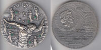 Niue 2 Dollars 2 Unzen, Niue Titanen - Atlas, mit Etui und Zertifikat -