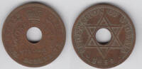 Nigeria 1 Penny Nigeria, Kursmünze 1 Penny 1959, Elisabteh II., Erhaltung siehe Scan -