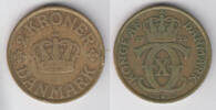 Dänemark 2 Kroner Kursmünze 2 Kronen 1926, Christian X., siehe Scan -