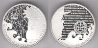 Portugal 2 1/2 Euro Portugal 2009, 2 1/2 Euro Gedenkmünze, Portugiesische Sprache, lose ohne Etui -