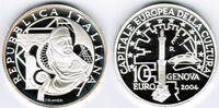 Italien 10 Euro Italien 2004, 10 Euro, Genua - Kulturhauptstadt Europas, siehe Scan -