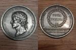 Frankreich - Napoleon Bonaparte Silbermedaille Silbermedaille, Napoleon I., Auf die Vereinigung Piémonts mit Frankreich -