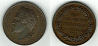 Frankreich - Napoleon III. Bronze-Medaille Frankreich, Medaille Zur Wahl als König 1852, Napoleon III., siehe Scan -