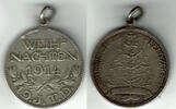Deutschland - 1. Weltkrieg Medaille Tragbare Truppenmedaille Weihnachten - Russischer Feldzug, Weihnachtsbaum -