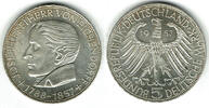 BRD 5 DM Deustchland, 5 DM 1957 J, Joseph Freiherr von Eichendorff, Erhaltung siehe Scan! -