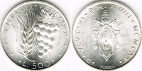 Vatikan 500 Lire Vatikan, Silberkursmünze Paul VI.", 1970, Erhaltung siehe Scan