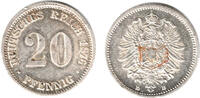 Deutsches Kaiserreich 20 Pfennig Kaiserreich, Kursmünze 20 Pfennig 1876 D, Erhaltung siehe Scan! -