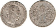 1 Krone 1897 Österreich Kursmünze 1 Krone 1897, Franz Josef I., siehe Scan sehr schön