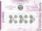 BRD 10 DM Deutschland, Numisblatt 3/1998 mit 10-Mark-Münze (10 DM) 50 Jahre DM !