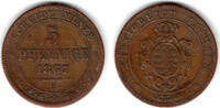 Sachsen 5 Pfennig Königreich Sachsen, Kursmünze 5 Pfennige (Scheidemünze) 1867 B, siehe Scan -