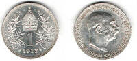 Österreich 1 Krone Kursmünze 1 Krone 1913, Franz Josef I., siehe Scan -