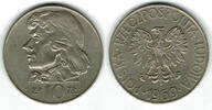 Polen 10 Zloty Polen 1969, 10 Zloty Tadeusz Kosciuszko -