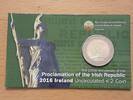 Irland 2 Euro Kursgedenkmünze 100 Jahre Irische Republik, stempelglanz, im Blister -