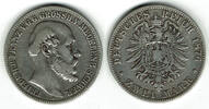 Mecklenburg-Schwerin 2 Mark Kaiserreich, Mecklenburg-Schwerin, Friedrich Franz II., Erhaltung siehe Scan! -