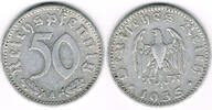 Drittes Reich 50 Pfennig Drittes Reich, Kursmünze 50 Pfennig 1935 A, Aluminium!