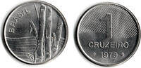 Brasilien 1 Cruzero 1979 Brasilien, Kursmünze 1 Cruzero, FAO vorzüglich ... 3,50 EUR Differenzbesteuert nach §25a UStG zzgl. 6,00 EUR Versand