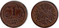 Haus Habsburg - Österreich 1 Heller Franz Joseph I., 1 Heller 1900, siehe scan! -