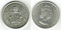 Bermuda 1 Crown Silbermünze, Crown, 1964, Wappen, siehe Scan -