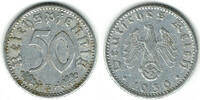 Drittes Reich 50 Pfennig Drittes Reich, Kursmünze 50 Pfennig 1939 E, Aluminium! -