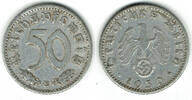 Drittes Reich 50 Pfennig Drittes Reich, Kursmünze 50 Pfennig 1939 E, Aluminium! -