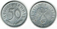 Drittes Reich 50 Pfennig Drittes Reich, Kursmünze 50 Pfennig 1940 D, Aluminium! -