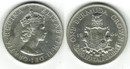 Bermuda 1 Crown Silbermünze, Crown, 1964, Wappen, siehe Scan -