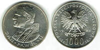Polen 1000 Zloty Silbergedenkmünze Polen Papst Johannes Paul II.. Siehe Scan! -