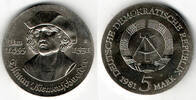 Deutsche Demokratische Republik 5 Mark DDR, 5 Mark Tilman Riemenschneider, Erhaltung siehe Scan -