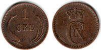 Dänemark 1 Öre Dänemark 1875, 1 Öre, Christian IX., Erhaltung siehe scan! -