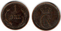 Dänemark 1 Öre Dänemark 1904, 1 Öre, Christian IX., Erhaltung siehe scan! -