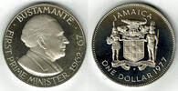 Jamaika 1 Dollar Jamaica, Silbergedenkmünze Prime Minister Bustamante -