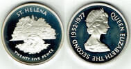 St. Helena 1 Crown (25 Pence) St. Helena, Gedenkmünze 25. JRegierungsjubiläum Elisabeth II. -