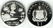 Samoa i Sisifo 1 Tala Samoa, 1978, 1 Tala, 25jähriges Regierungsjubiläum Elisabeth II. -