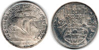 Portugal 10 Escudos Portugal, 10 Escudos Kursmünze Segelschiff, Erhaltung siehe Scan. -