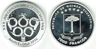 Guinea 7000 Francos Guinea 7000 Francos 1991, Barcelona Olympiade, PP -