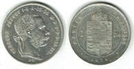 Haus Habsburg - Ungarn 1 Forint Franz Joseph, Ungarn, 1 Forint 1879, Erhaltung siehe Scan! -