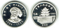 5 Jiao 1983 Volksrepublik China China Gedenkmünze Marco Polo, Erhaltung siehe Scan Polierte Platte