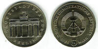 Deutsche Demokratische Republik 5 Mark DDR, 5 Mark Brandeburger Tor 1988 A -