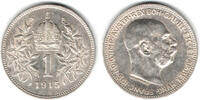 Österreich 1 Krone Kursmünze 1 Krone 1915, Franz Josef I.! -