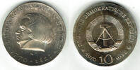 Deutsche Demokratische Republik 10 Mark DDR, Gedenkmünze 10 Mark Ludwig van Beethoven, siehe Scan! -